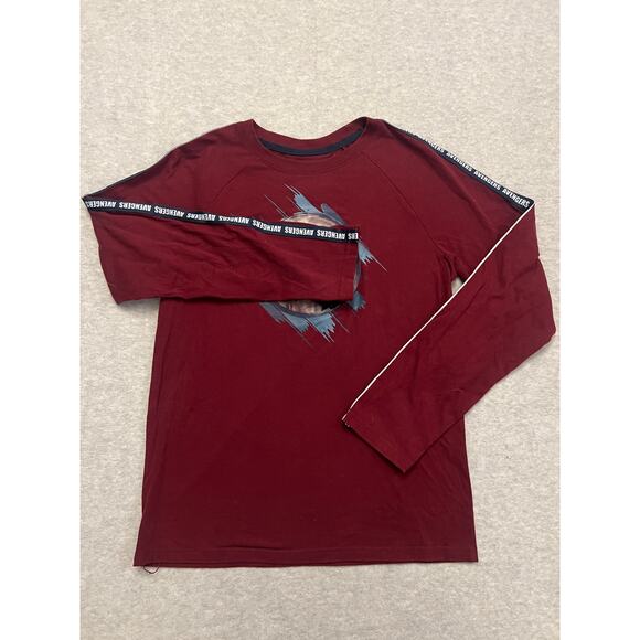 Marvel Comics Avengers Endgame T-Shirt‎ Boy XXL Iron Man Thor Hulk Graphic Red - Picture 1 of 9